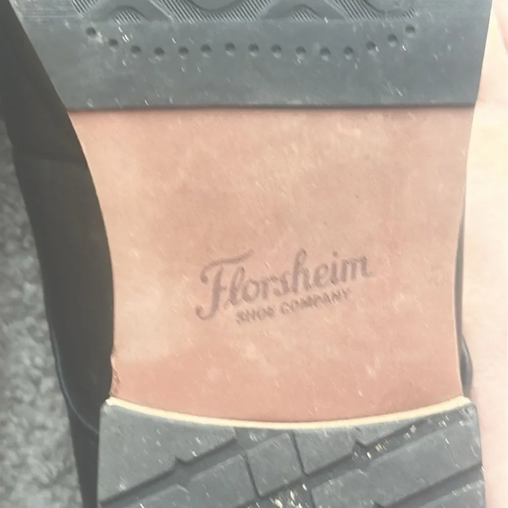 Men's Floresheim Francisco Cap-Toe Oxfords Black Leather Dress Shoes